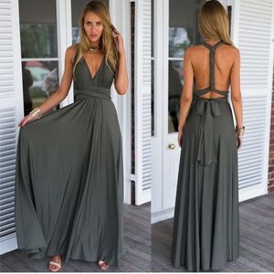 NEW Women Transformer maxi Dress Multi-Way Wrap Convertible dress. NEW orig. $45